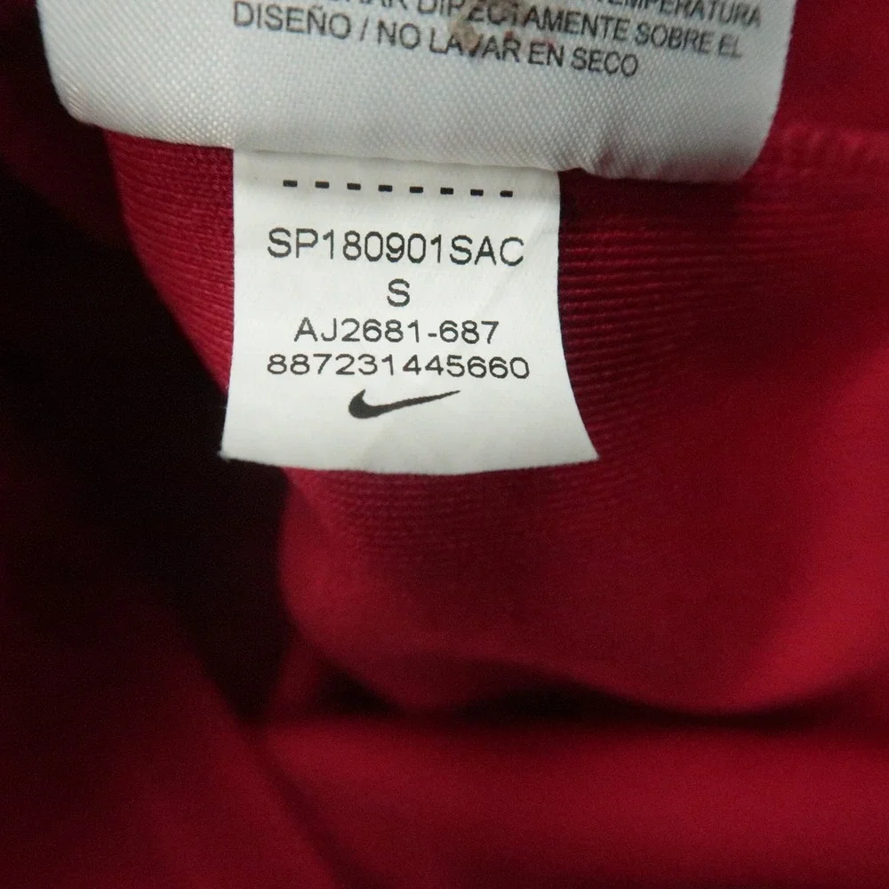 Nike Jacket Mens Small‎ Red Taped Retro Track Full Zip Sportswear